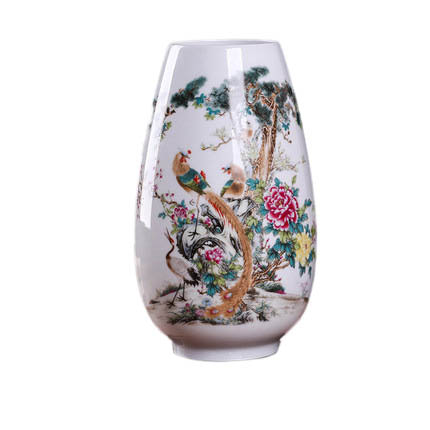 Jingdezhen Ceramic Flowers and Birds Small Vase Crafts Jahrriesnge porcelain of vase cna0151