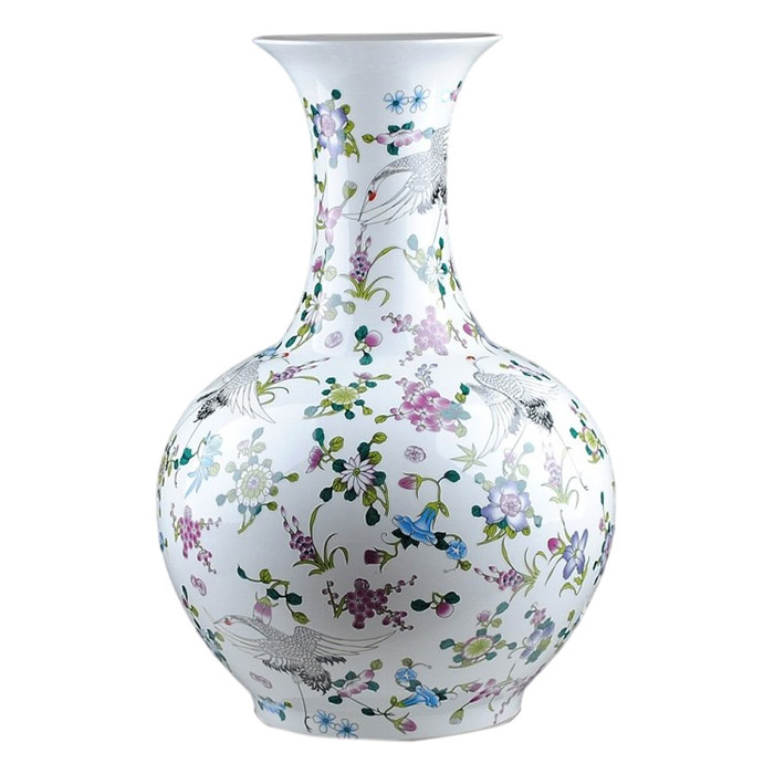 Pastel large luminous appreciation floor ceramic flower vase china Jahrriesnge porcelain of vase cna0208