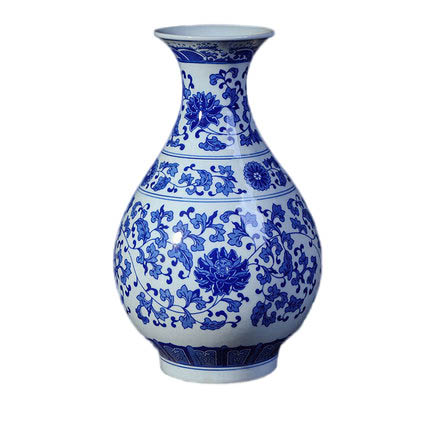 Blue and white porcelain pot shape ceramic vase ornament Jahrriesnge porcelain of white blue vase cna0213