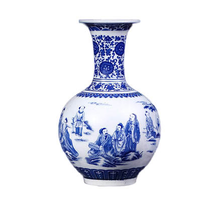 Blue and white porcelain figure vase modern home living room Jahrriesnge porcelain of white and blue vase cna0247