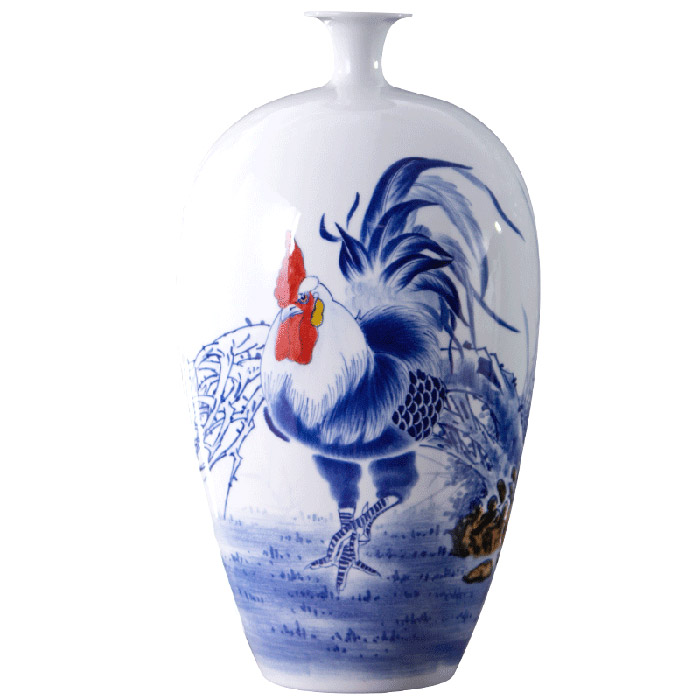 Designer hand painted new chinese style flower vase for living room Jahrriesnge porcelain of hand drawn lotus cna0418