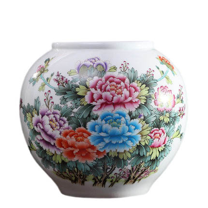 Peony flower ceramic vase flower arrangement home decoration Jahrriesnge porcelain of one hundred children vase cna0458