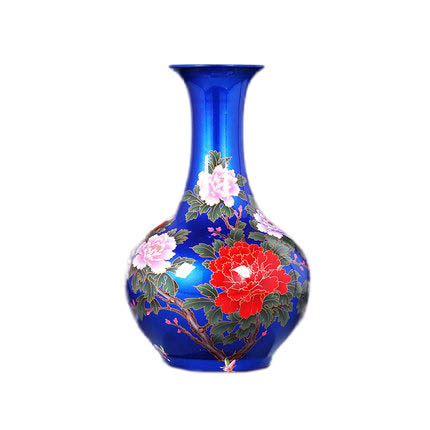 Color glazed ornamental royal ceramic vase flower arrangement Jahrriesnge porcelain of flowers vase cna0508