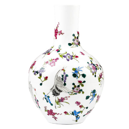 Enamel luminous celestial sphere shape vase home decoration Jahrriesnge porcelain of enamel luminous vase cna0548