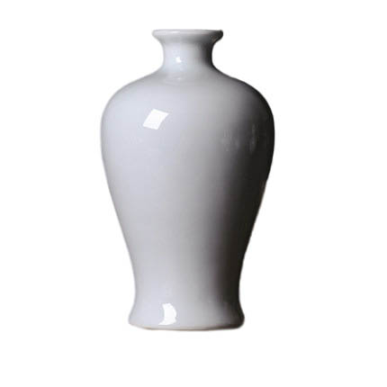 Home decoration mermaid shape pure white ornamental vase Jahrriesnge porcelain of pure white vase cna0762