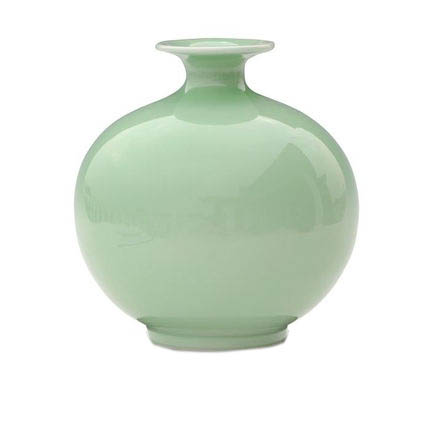 Jingdezhen pomegranate shape mint ceramic vase Jahrriesnge porcelain of pure color vase cna0774