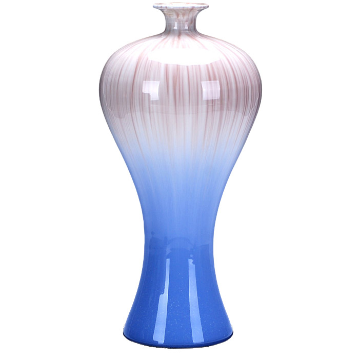 small decorous blue decorative vases for mantel piece multiple styles Jahrriesnge porcelain of kiln crack crack glaze vase cna0847