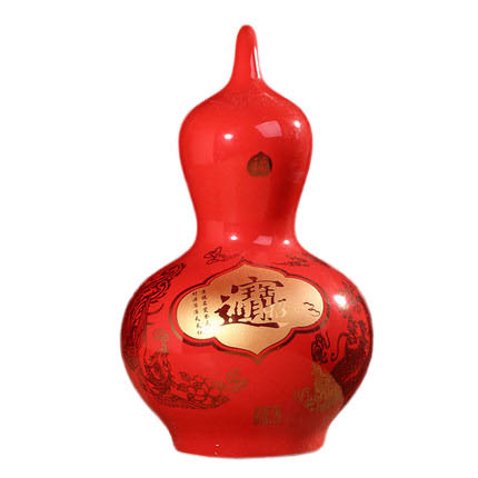 designer ceramic ornaments red gourd vase Jahrriesnge porcelain of red gourd vase cna0851