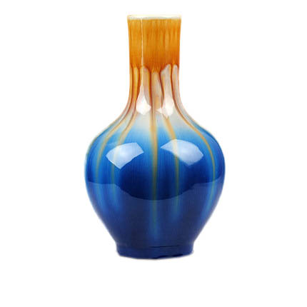 Retro celestial sphere shape kiln cracked glaze ceramic vases Jahrriesnge porcelain of kiln crack glaze vase cna1000