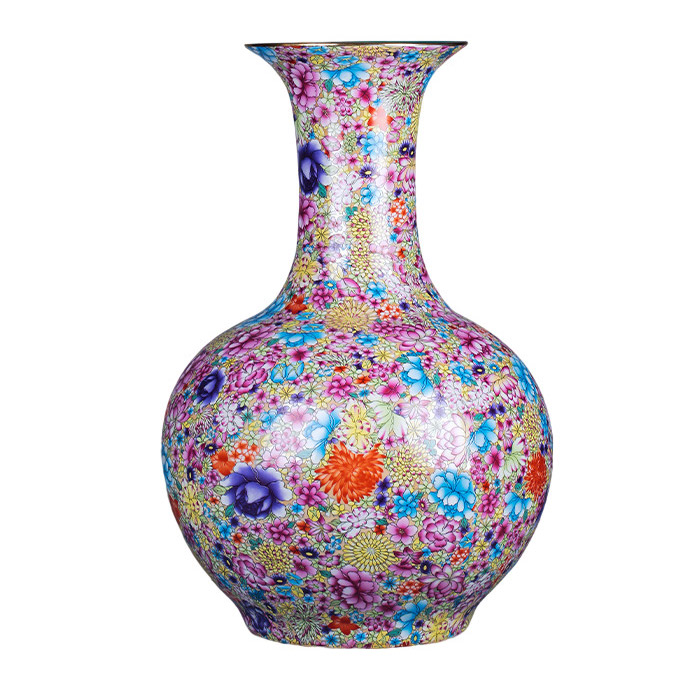 Large vintage Qing dynasty multi-flowers vase and pot multiple styles Jahrriesnge porcelain of crack glaze vase cna1031