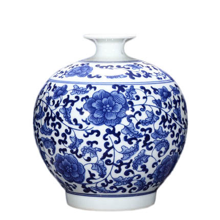 Antique pomegranate shape blue and white ornamental ceramic vase Jahrriesnge porcelain of blue and white vase cna1088