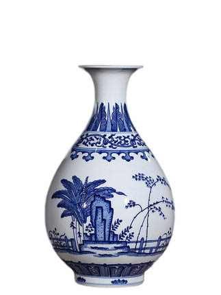 Vintage qing dynasty qian long blue and white glazed red ceramics jar Jahrriesnge porcelain of cna1300