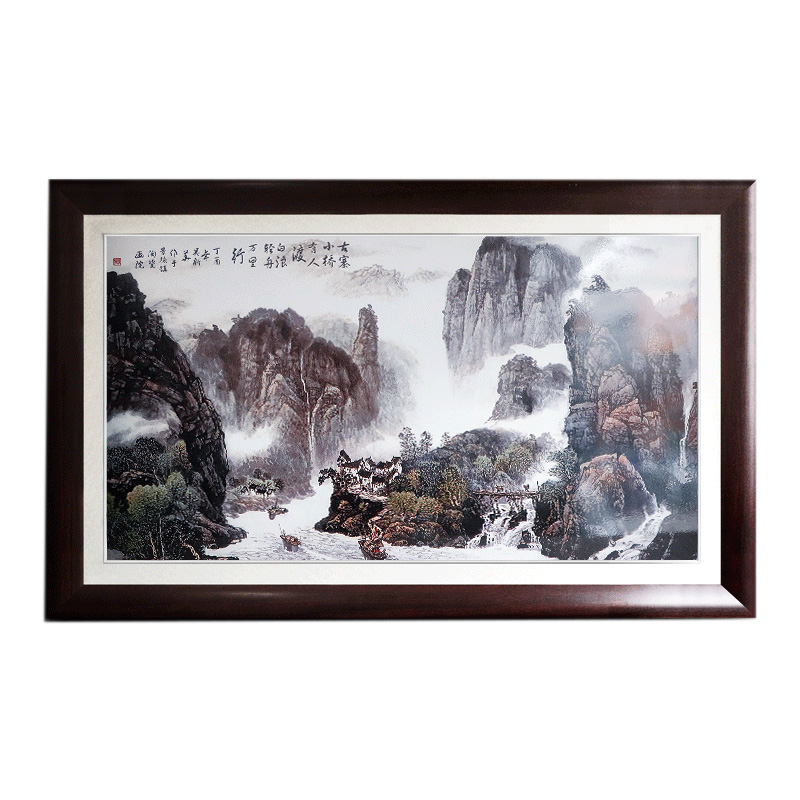 Ceramics ink-colored landscapes porcelain panel paintings murals home Jahrriesnge porcelain painting of cna1495