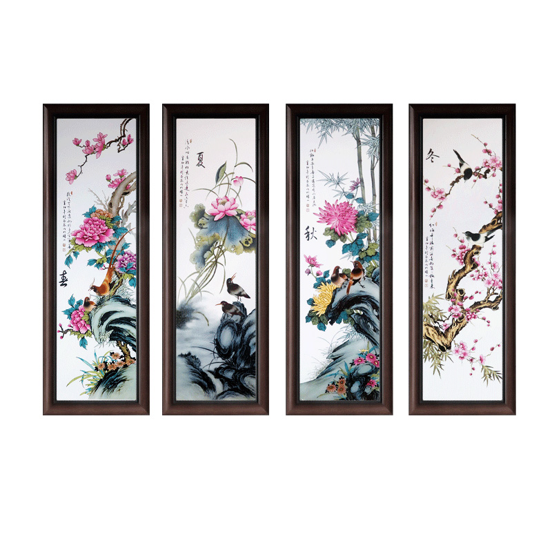 Landscape restaurant corridor sofa background wall Ceramic painting Jahrriesnge porcelain painting of cna1499