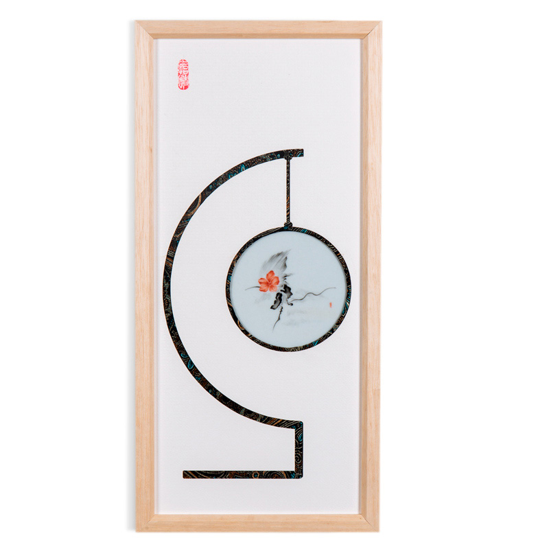 Simple style hand-painted porcelain plate painting sofa background Jahrriesnge porcelain painting of cna1527