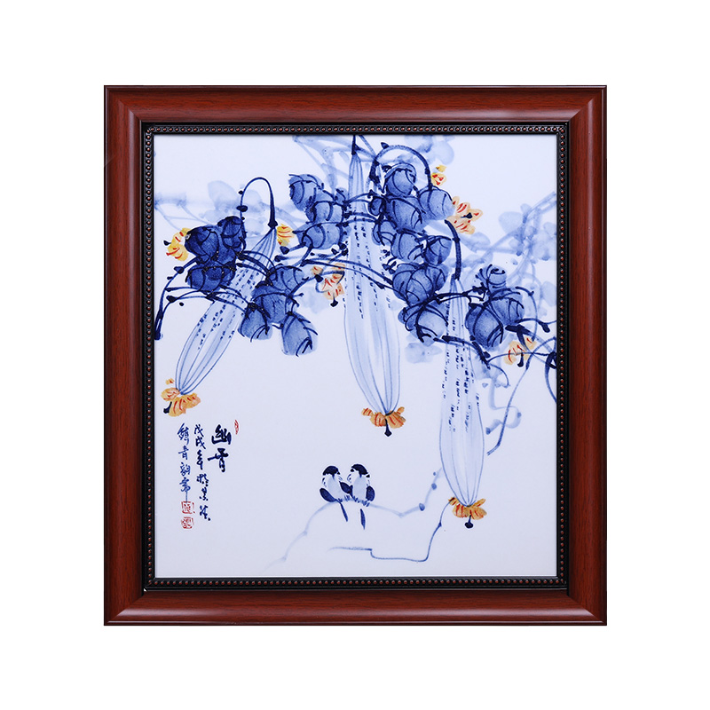 Jingdezhen ceramics porcelain plate painting home living room bedroom Jahrriesnge porcelain painting of cna1587