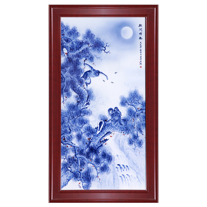 Jingdezhen hand-painted porcelain plate painting home living room Jahrriesnge porcelain painting of cna1596