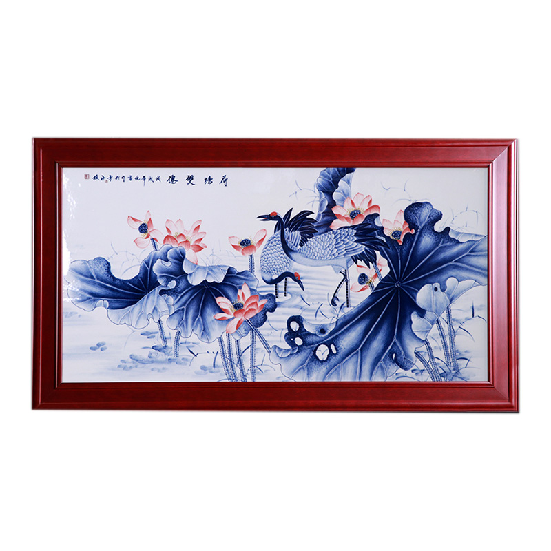 Jingdezhen hand-painted porcelain plate painting aisle decoration Jahrriesnge porcelain painting of cna1600