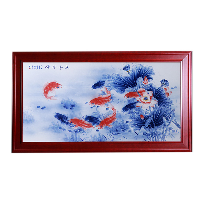 Jingdezhen hand-painted porcelain plate painting sofa background wall Jahrriesnge porcelain painting of cna1601