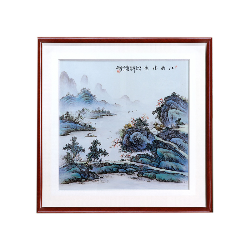 European blue and white hanging painting porcelain plate painting wall Jahrriesnge porcelain painting of cna1626