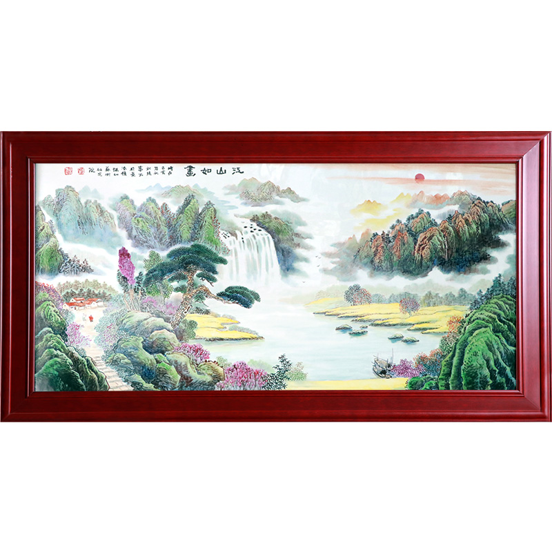 Jingdezhen large Hand-painted ceramics Plate Painting living room Jahrriesnge porcelain painting of cna1638