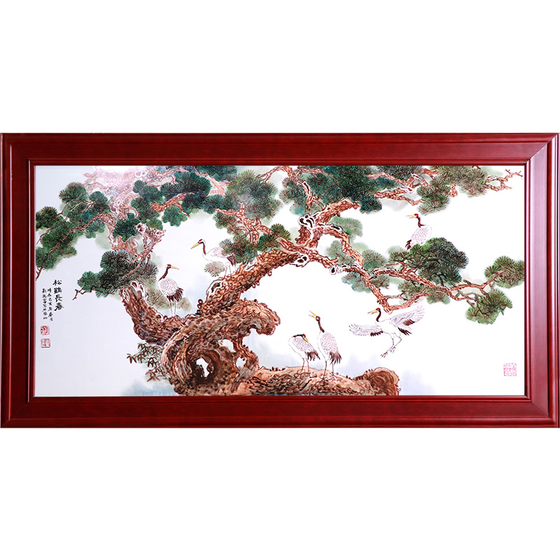 Jingdezhen large Hand-painted ceramics Plate Painting office ornaments Jahrriesnge porcelain painting of cna1639