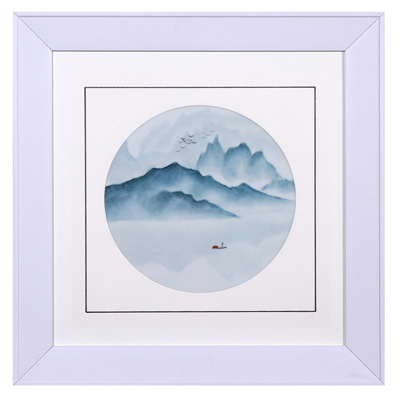 Jingdezhen hand-painted ceramic plate painting living room decoration Jahrriesnge porcelain painting of cna1654