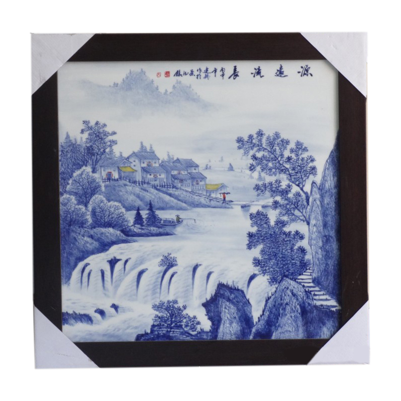 Jingdezhen landscape decorative ceramic painting hotel club teahouse Jahrriesnge porcelain painting of cna1728