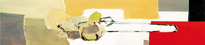 Jahrriesnge Architecture of hotel bedside long decorative painting lpf04318