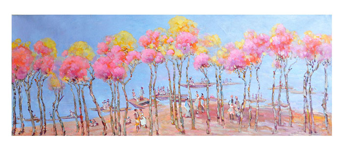 JAHRRIESNGE Landscape of trees lpf08717 