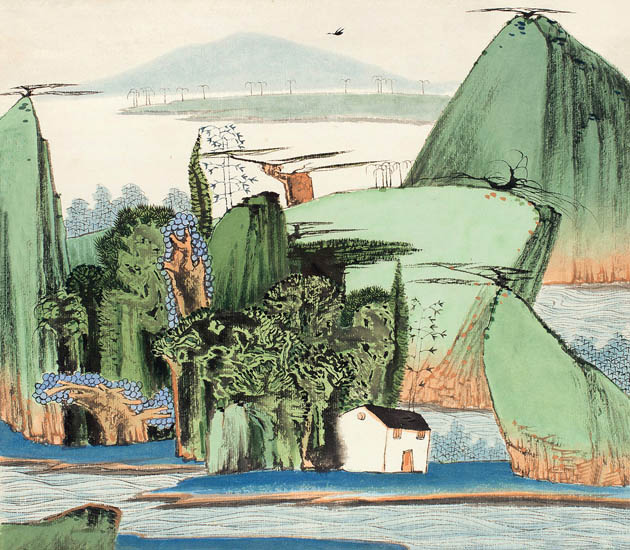 JAHRRIESNGE Landscape of mountains lpf08900 