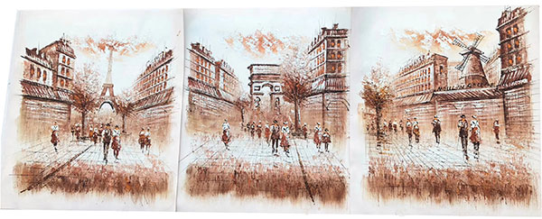 JAHRRIESNGE Landscape of Arc-de-Triomphe-and-Eiffel-Tower-lpg0788