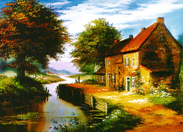 JAHRRIESNGE Landscape of house lpg2458 