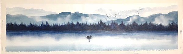 JAHRRIESNGE Landscape of boat lpg2721 